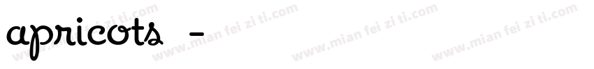 apricots 字体字体转换